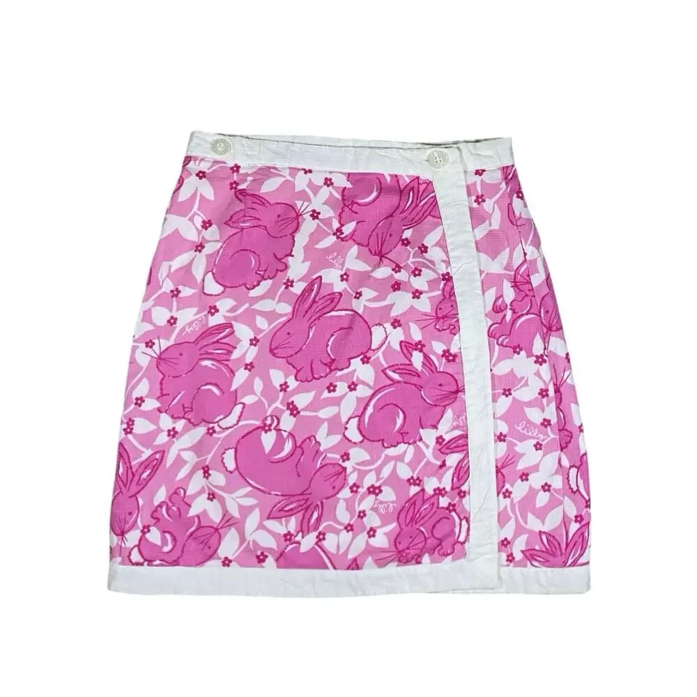 Vintage Lilly Pullitzer Floral Bunny Skirt - 12